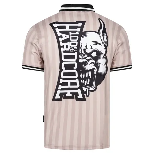 100% Hardcore 100% Hardcore Soccershirt 'Classic Striped' Sand