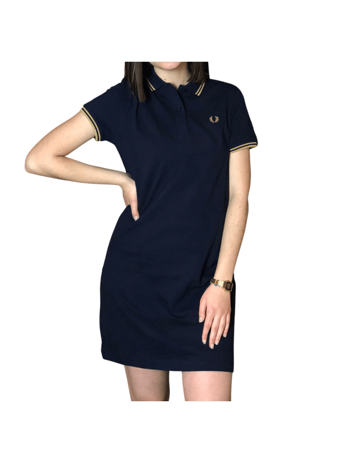 Twin tipped Fred Perry dress / Carbon blue