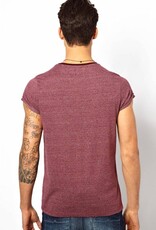 T-shirt with rolled-up sleeves