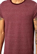 T-shirt with rolled-up sleeves