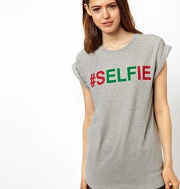 T-Shirt mit Print selfie