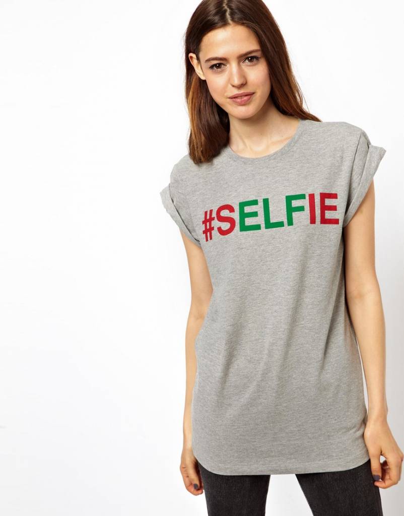 T-shirt with selfie print