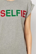 T-shirt met #selfie print