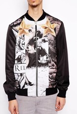 Bomber jacket with print