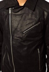 Leather biker jacket