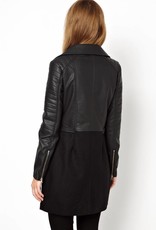 Leather biker jacket