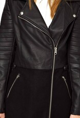 Leather biker jacket