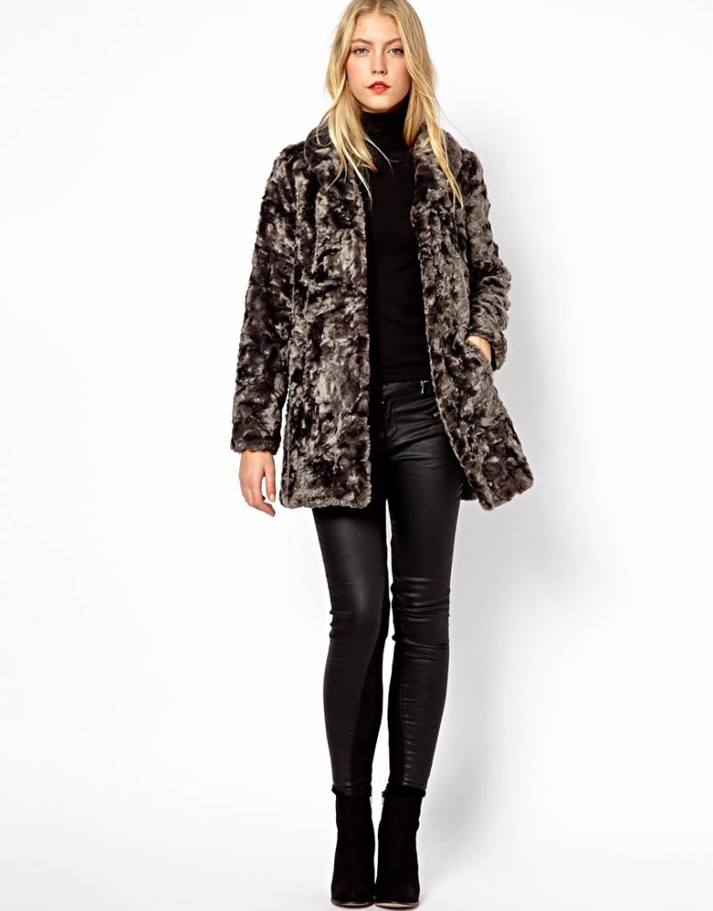 Imitation fur coat