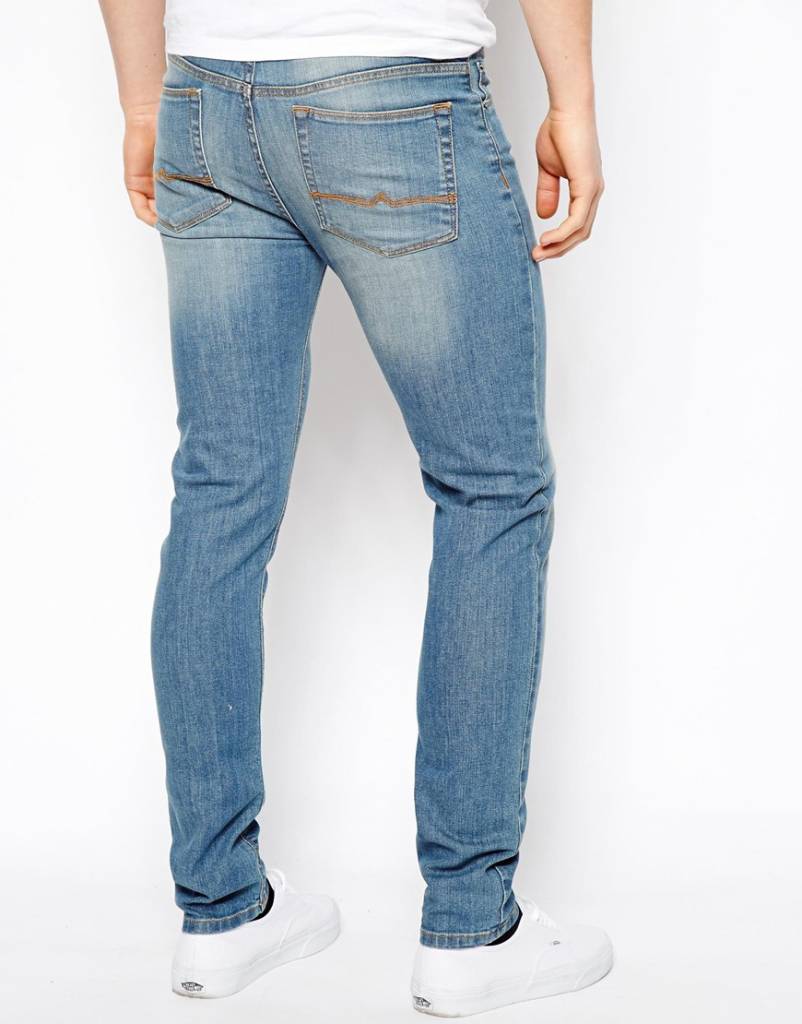 Skinny jeans light blue