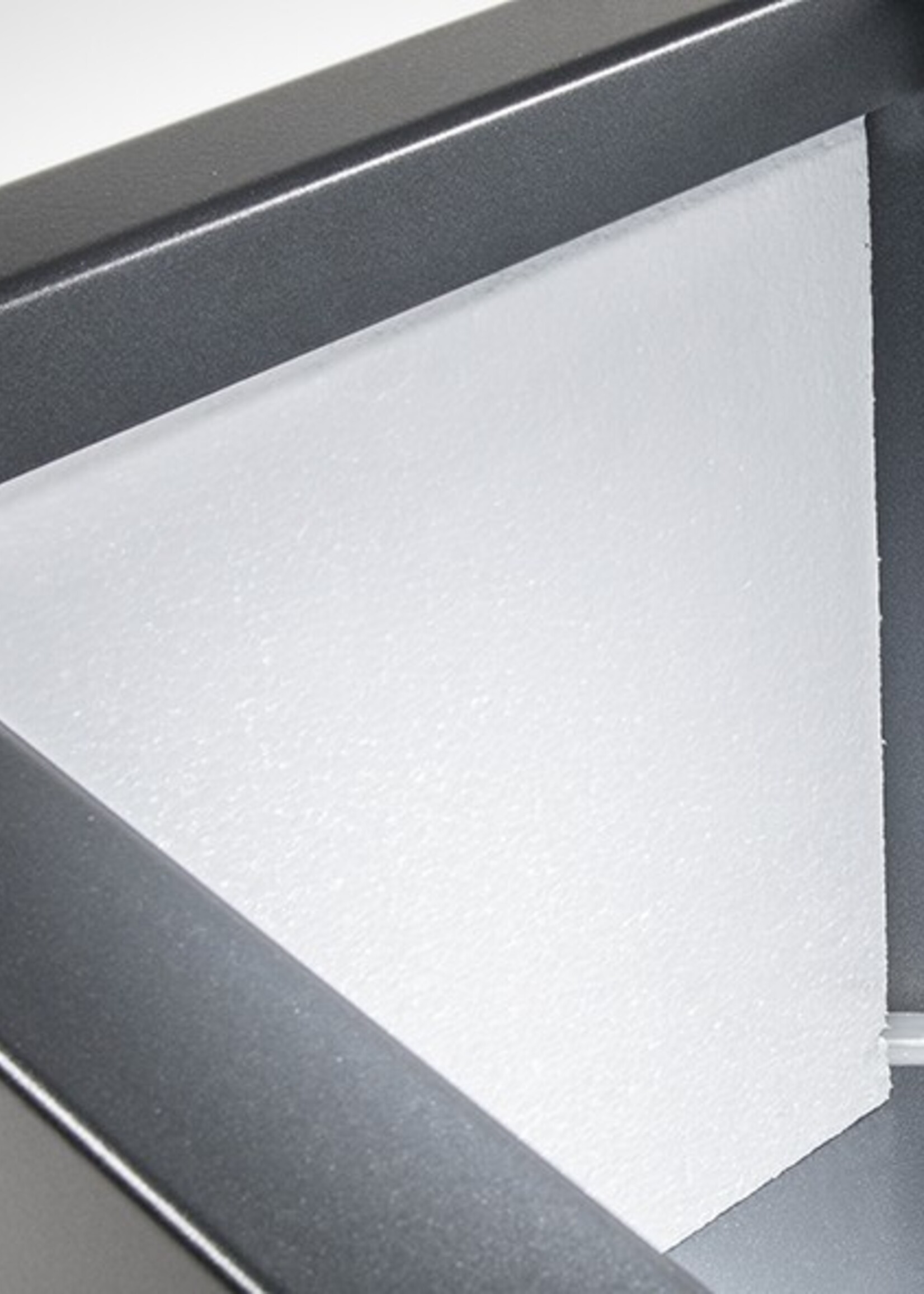 Metallico Pflanzkübel "Metallico Leon" Low Cube Anthrazit Quadratisch Chromstahl