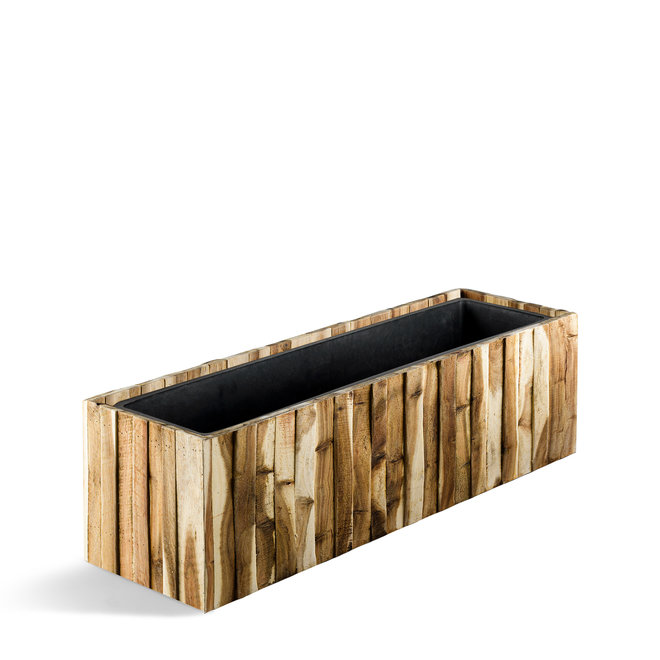 Pflanzkübel "Marrone Verticale Small Box” Acacia Rechteckig Holz
