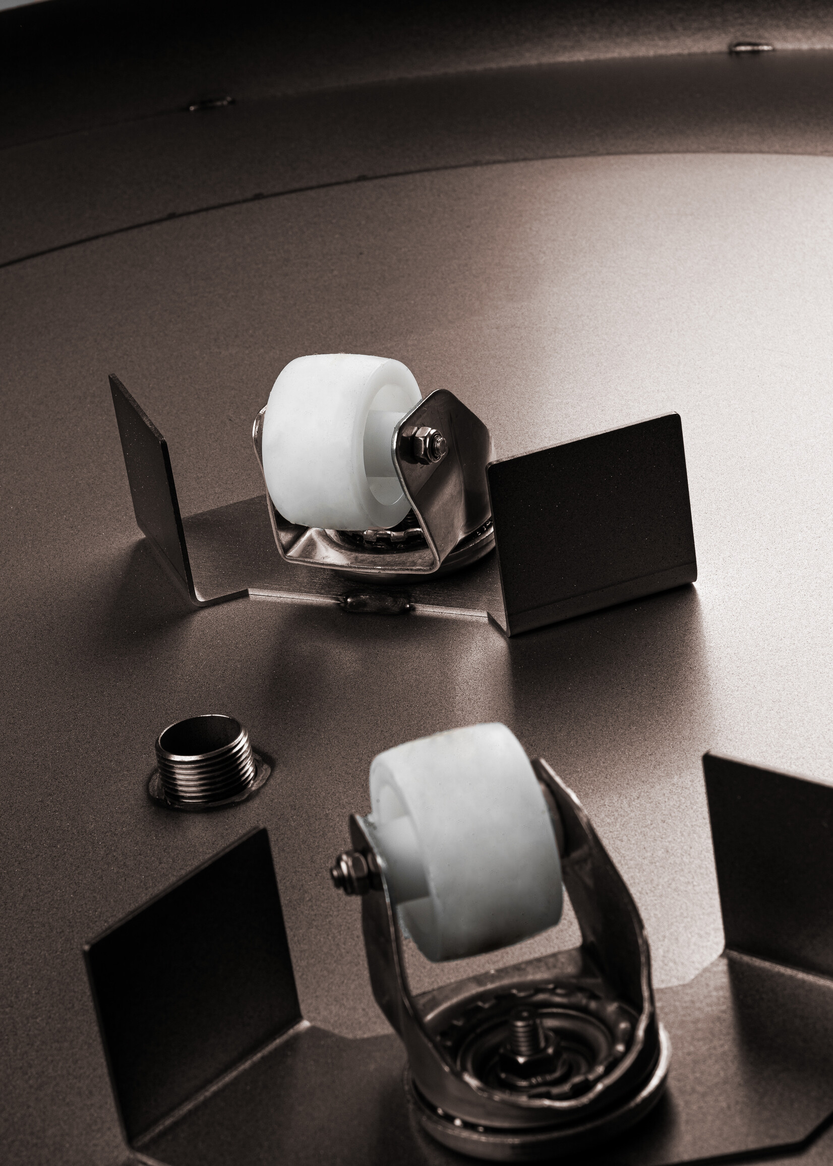 Metallico Pflanzkübel "Metallico Mia" Marrone Rund Aluminium