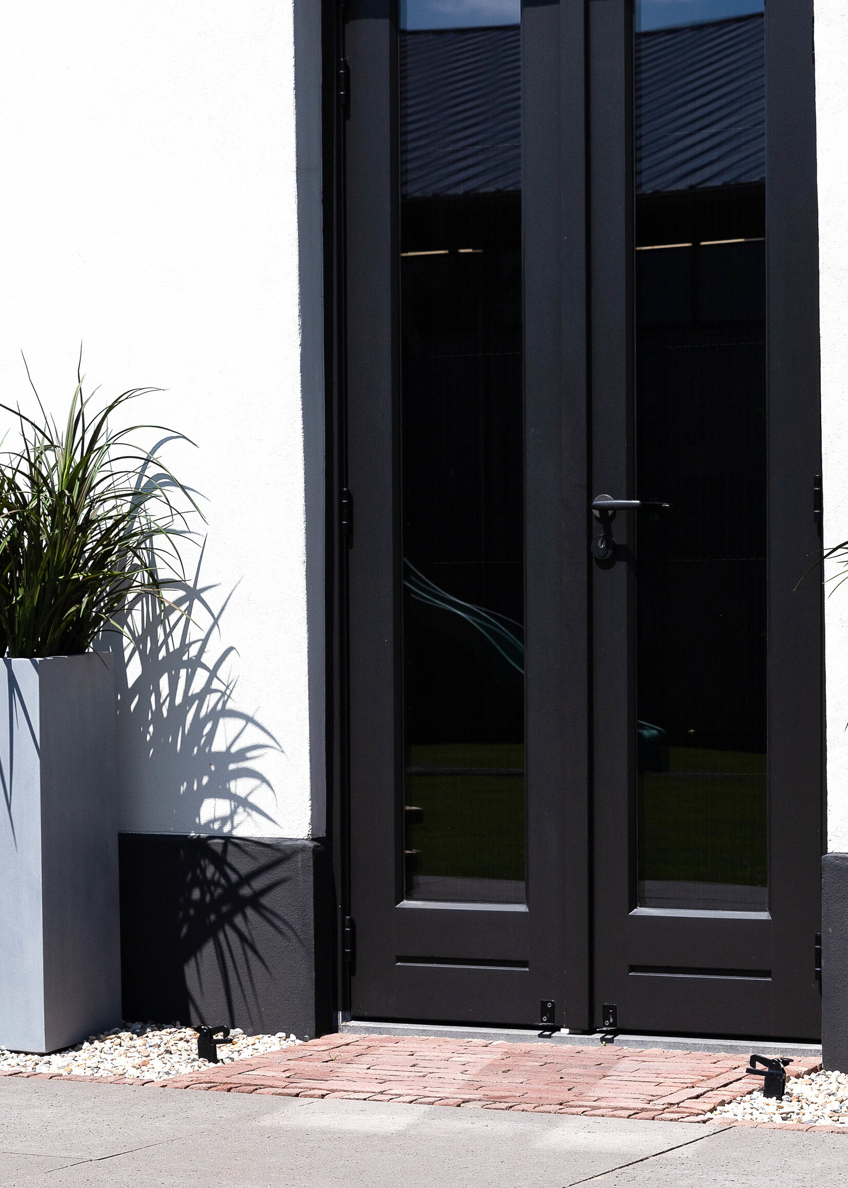 Luca Lifestyle - Argento Pflanzkübel "Argento High Cube" Betongrau Eckig Hoch Fiberglas