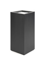 Luca Lifestyle - Stretto Pflanzkübel ''Stretto High Cube'' Anthrazit Eckig Hoch Polyester