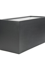 Luca Lifestyle - Stretto Pflanzkübel ''Stretto High Box'' Anthrazit Rechteckig Polyester
