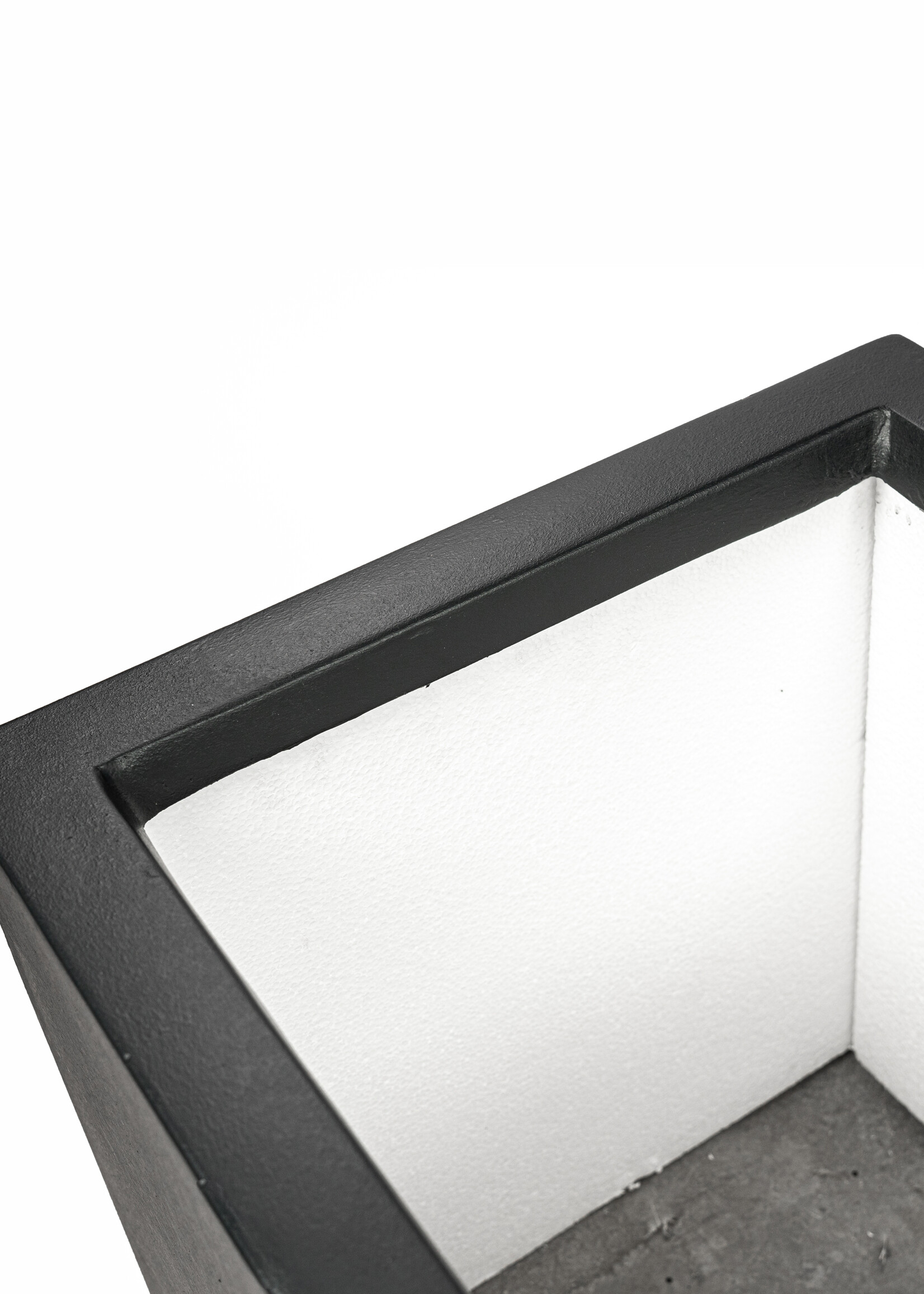 Luca Lifestyle - Stretto Pflanzkübel ''Stretto Box'' Anthrazit Rechteckig Polyester