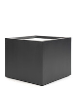 Luca Lifestyle - Stretto Pflanzkübel ''Stretto Low Cube'' Anthrazit Quadratisch Polyester