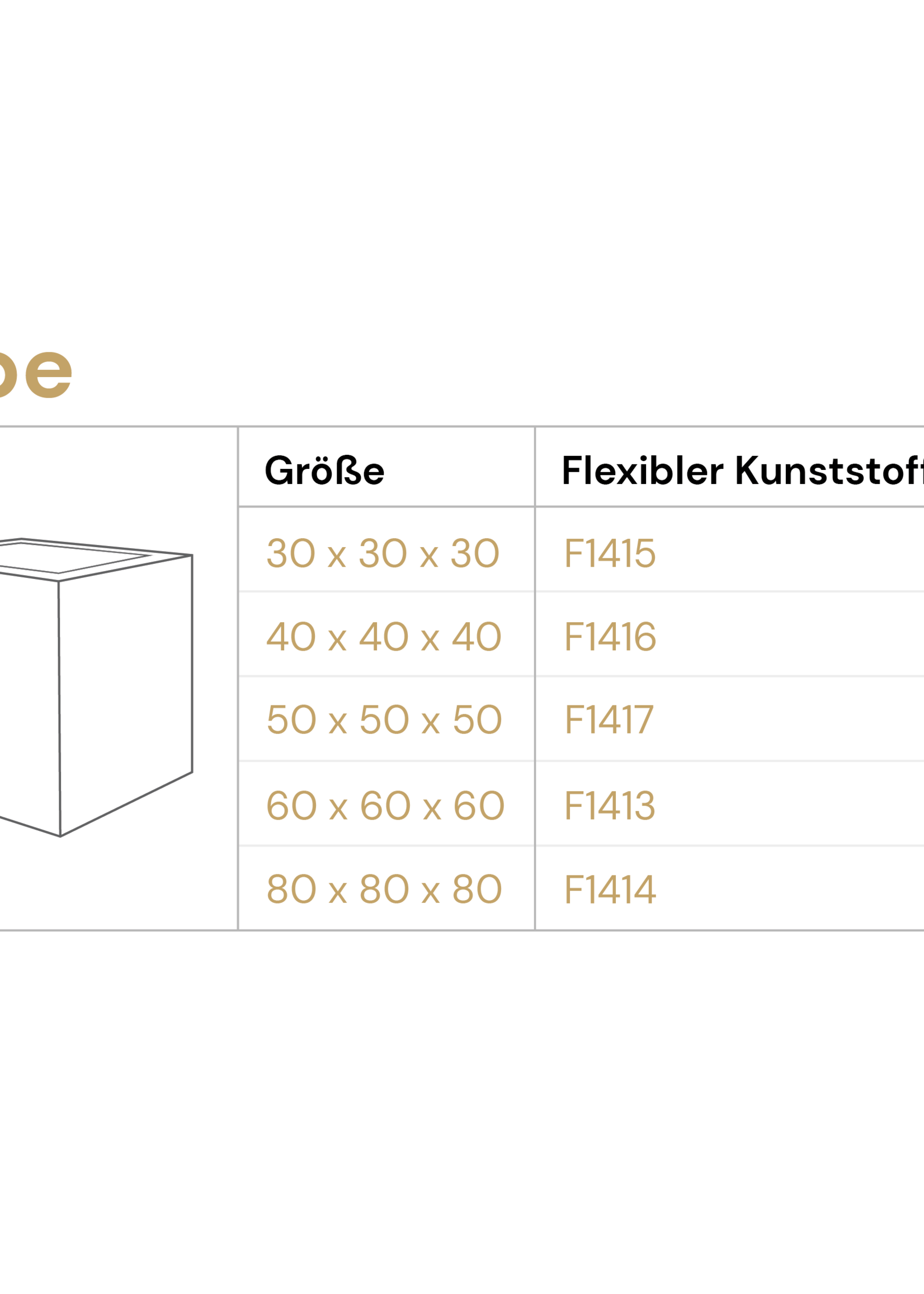 Luca Lifestyle - Argento Pflanzkübel "Argento Cube" Schwarz Quadratisch Fiberglas