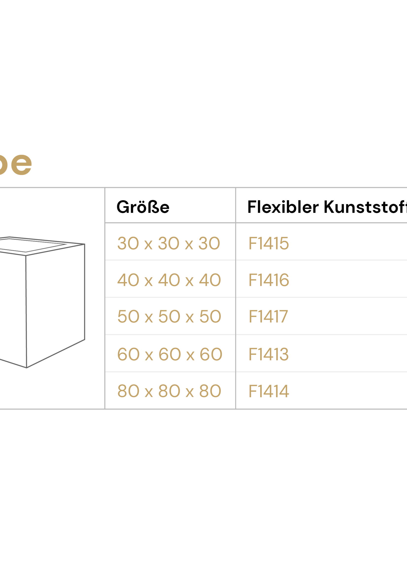 Luca Lifestyle - Grigio Pflanzkübel ''Grigio Cube'' Rost Quadratisch Fiberglas