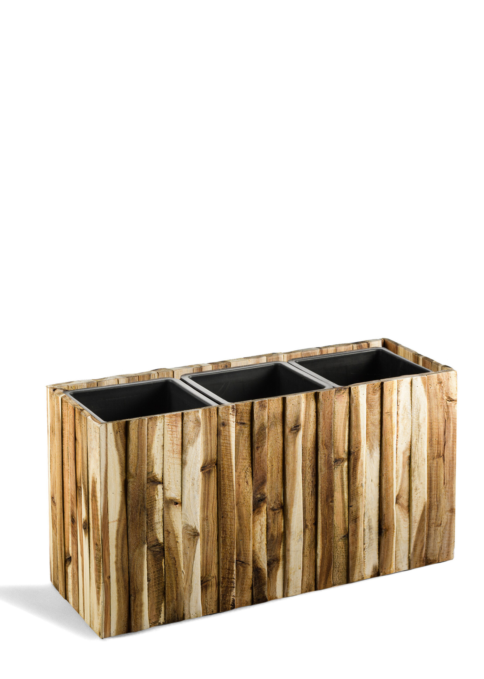 Luca Lifestyle - Marrone Pflanzkasten "Marrone Verticale Box" Acacia Rechteckig Holz