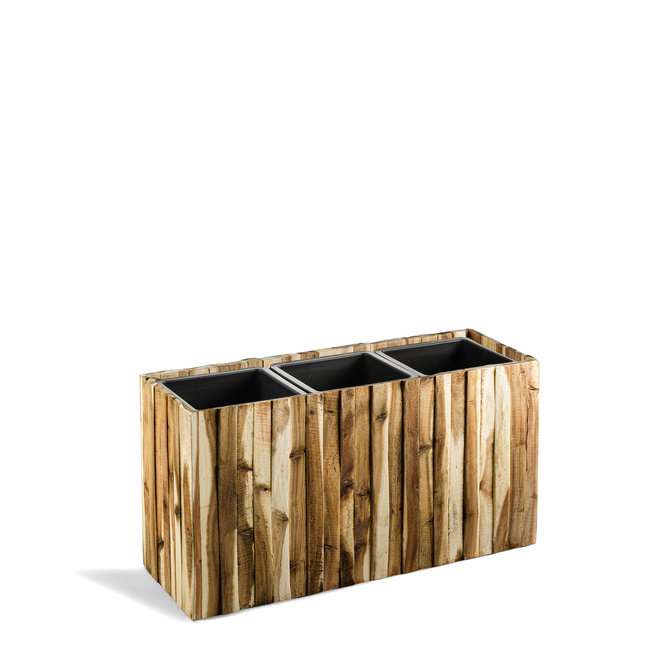 Pflanzkasten "Marrone Verticale Box" Acacia Rechteckig Holz