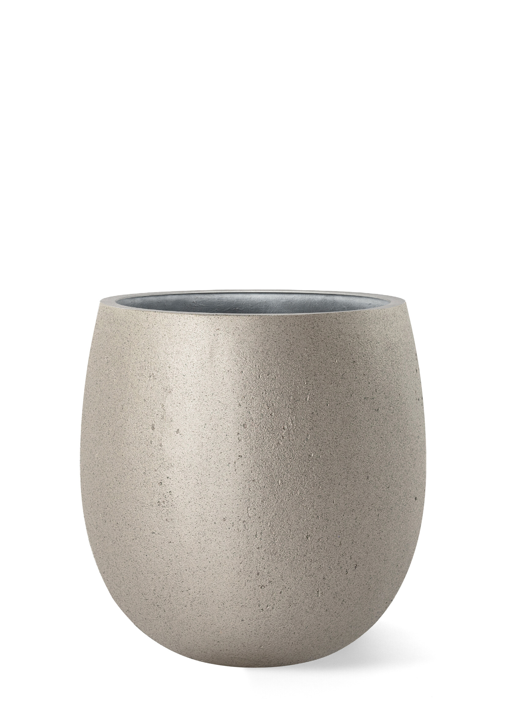 Luca Lifestyle - Grigio Pflanzkübel ''Grigio Balloon'' Metallic Champagne Rund Fiberglas