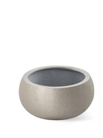 Luca Lifestyle - Grigio Pflanzkübel ''Grigio Low Balloon'' Metallic Champagne Rund Fiberglas