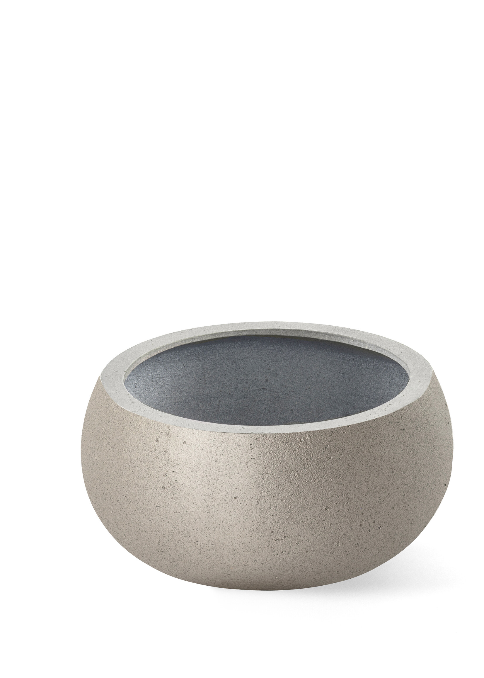 Luca Lifestyle - Grigio Pflanzkübel ''Grigio Low Balloon'' Metallic Champagne Rund Fiberglas