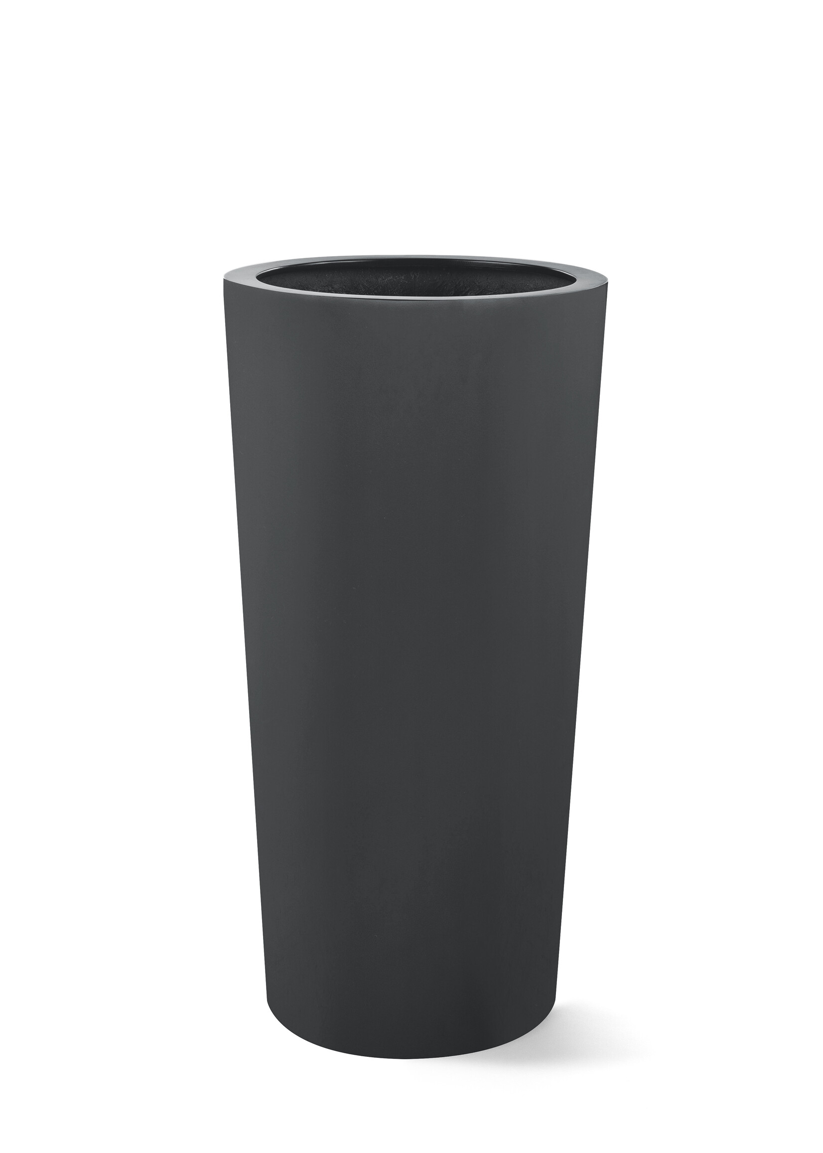 Luca Lifestyle - Stretto Pflanzkübel ''Stretto Vase'' Anthrazit Rund Polyester