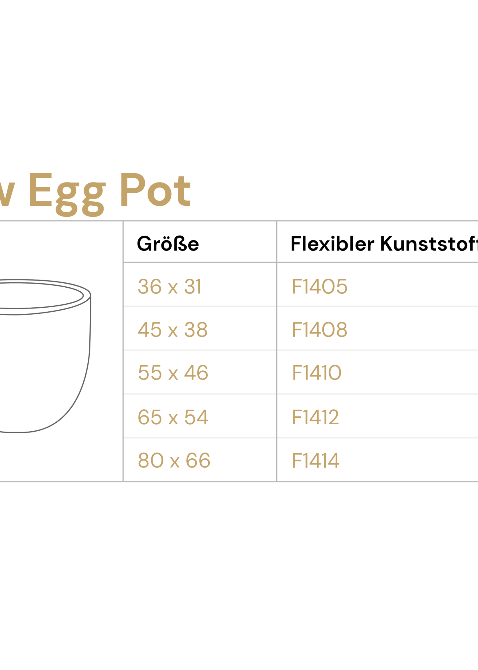 Luca Lifestyle - Stretto Pflanzkübel ''Stretto New Egg Pot'' Anthrazit Rund Polyester