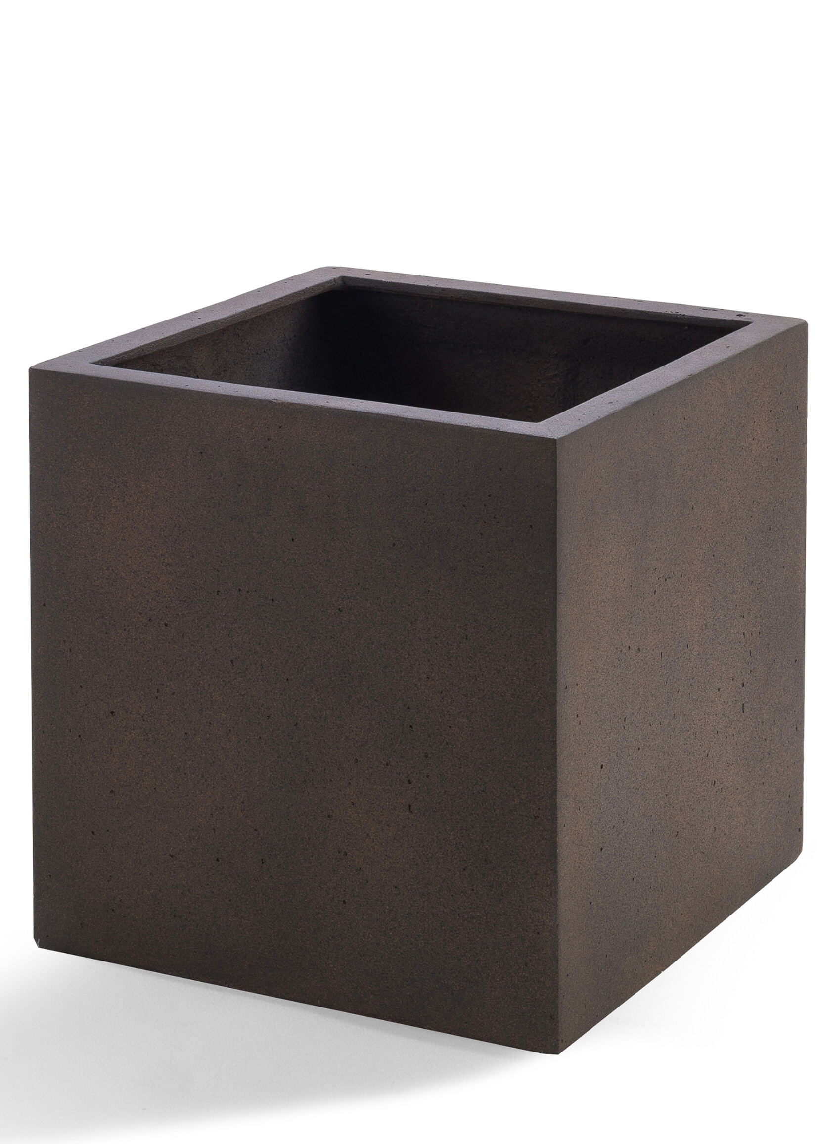 Luca Lifestyle - Grigio Pflanzkübel ''Grigio Cube'' Rost Quadratisch Fiberglas