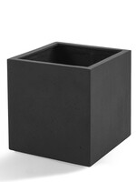 Luca Lifestyle - Grigio Pflanzkübel ''Grigio Cube'' Anthrazit Quadratisch Fiberglas