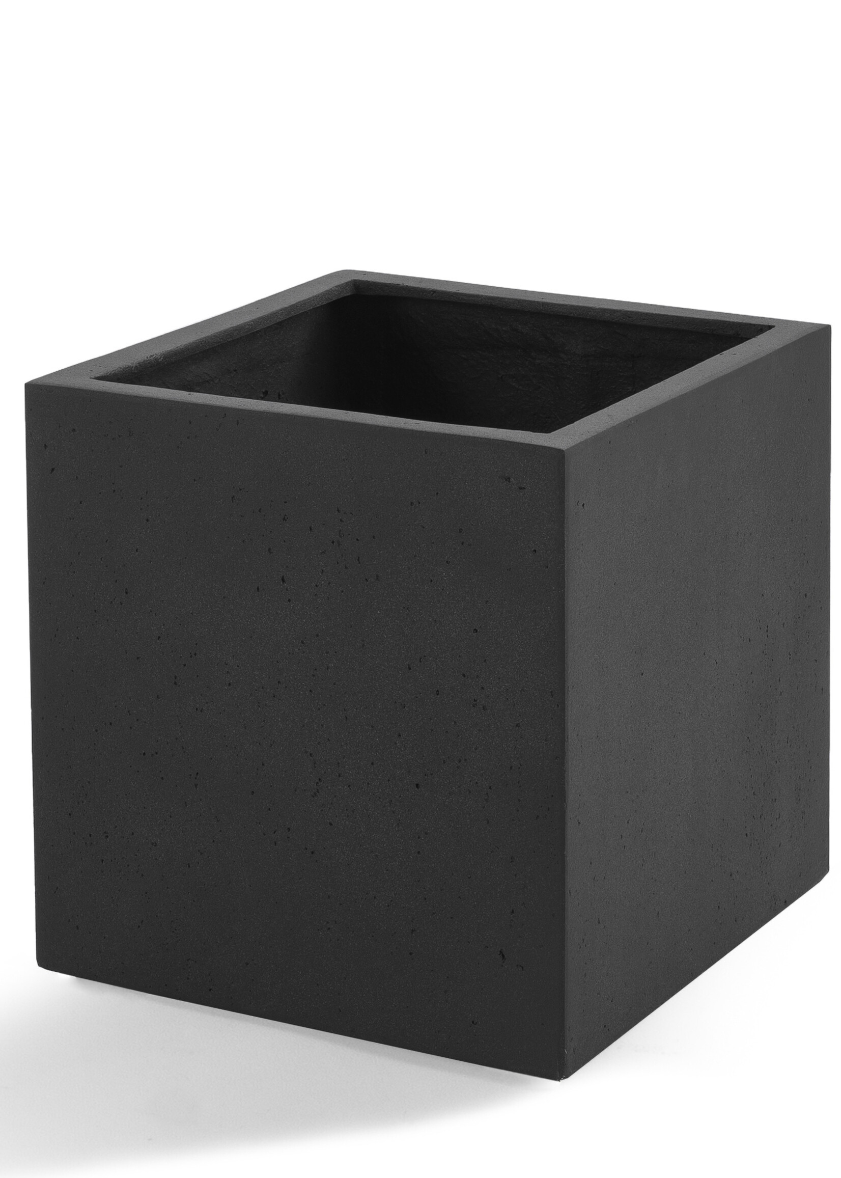Luca Lifestyle - Grigio Pflanzkübel ''Grigio Cube'' Anthrazit Quadratisch Fiberglas
