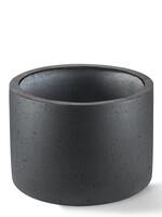 Luca Lifestyle - Grigio Pflanzkübel "Grigio Cylinder" Anthrazit Rund Fiberglas