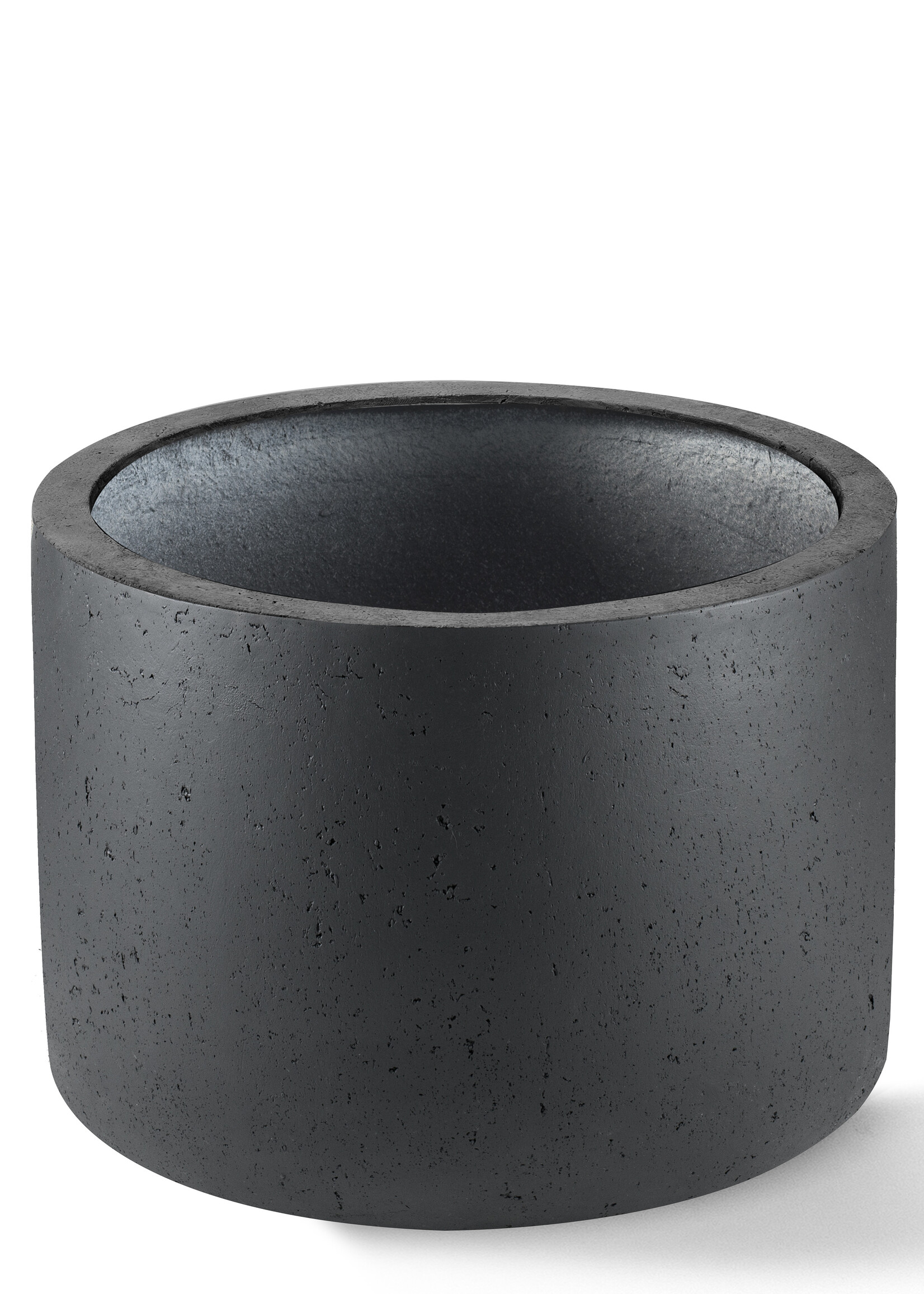 Luca Lifestyle - Grigio Pflanzkübel "Grigio Cylinder" Anthrazit Rund Fiberglas