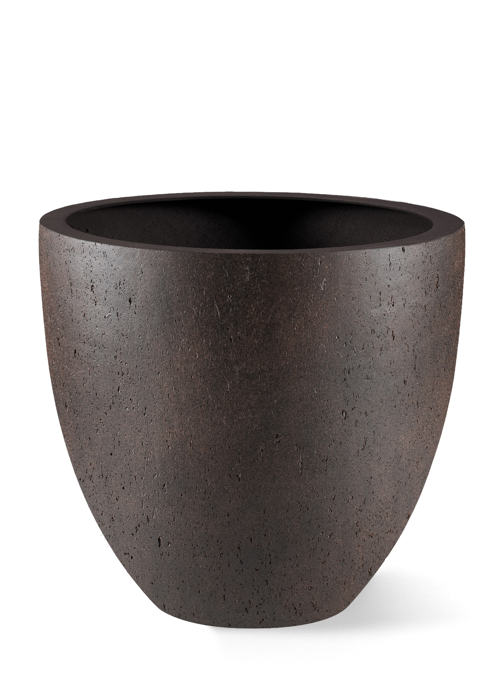Luca Lifestyle - Grigio Pflanzkübel ''Grigio Egg Pot'' Rost Rund Fiberglas