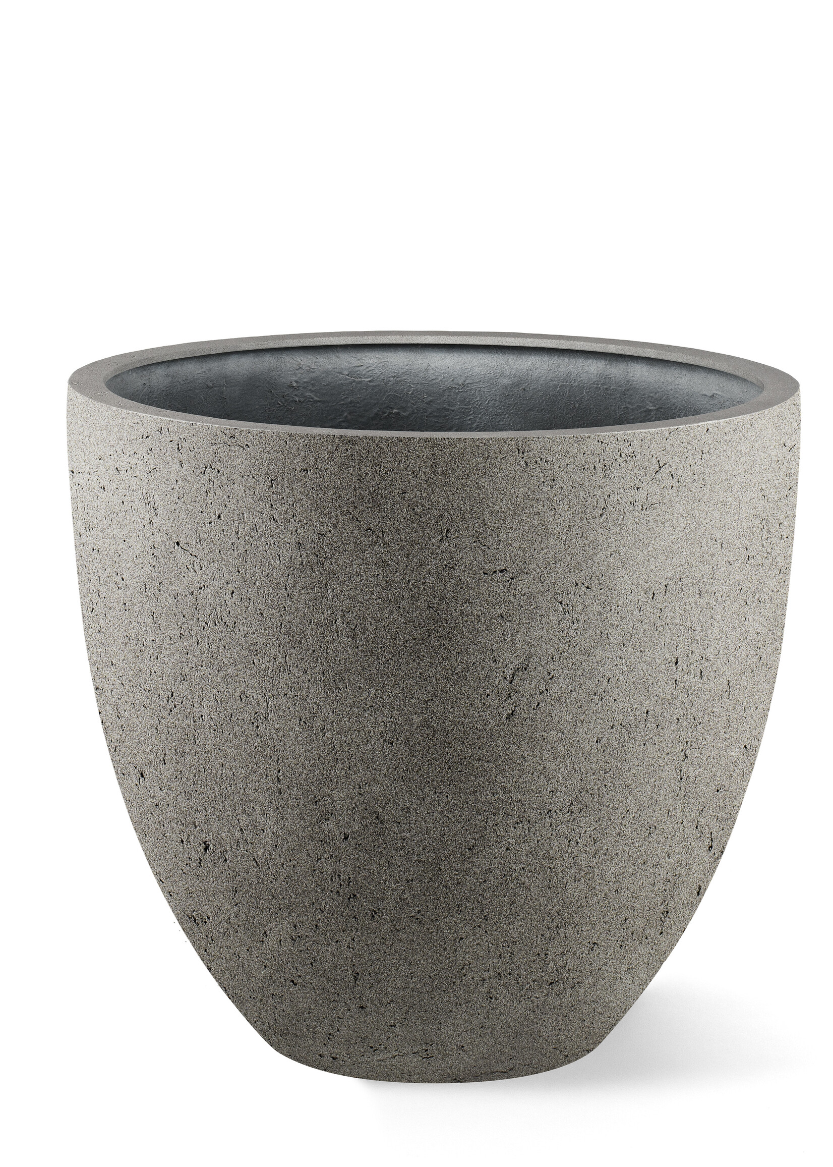 Luca Lifestyle - Grigio Pflanzkübel ''Grigio Egg Pot'' Grau Rund Fiberglas