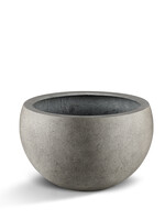 Luca Lifestyle - Grigio Pflanzkübel ''Grigio Elena'' Grau Rund Fiberglas