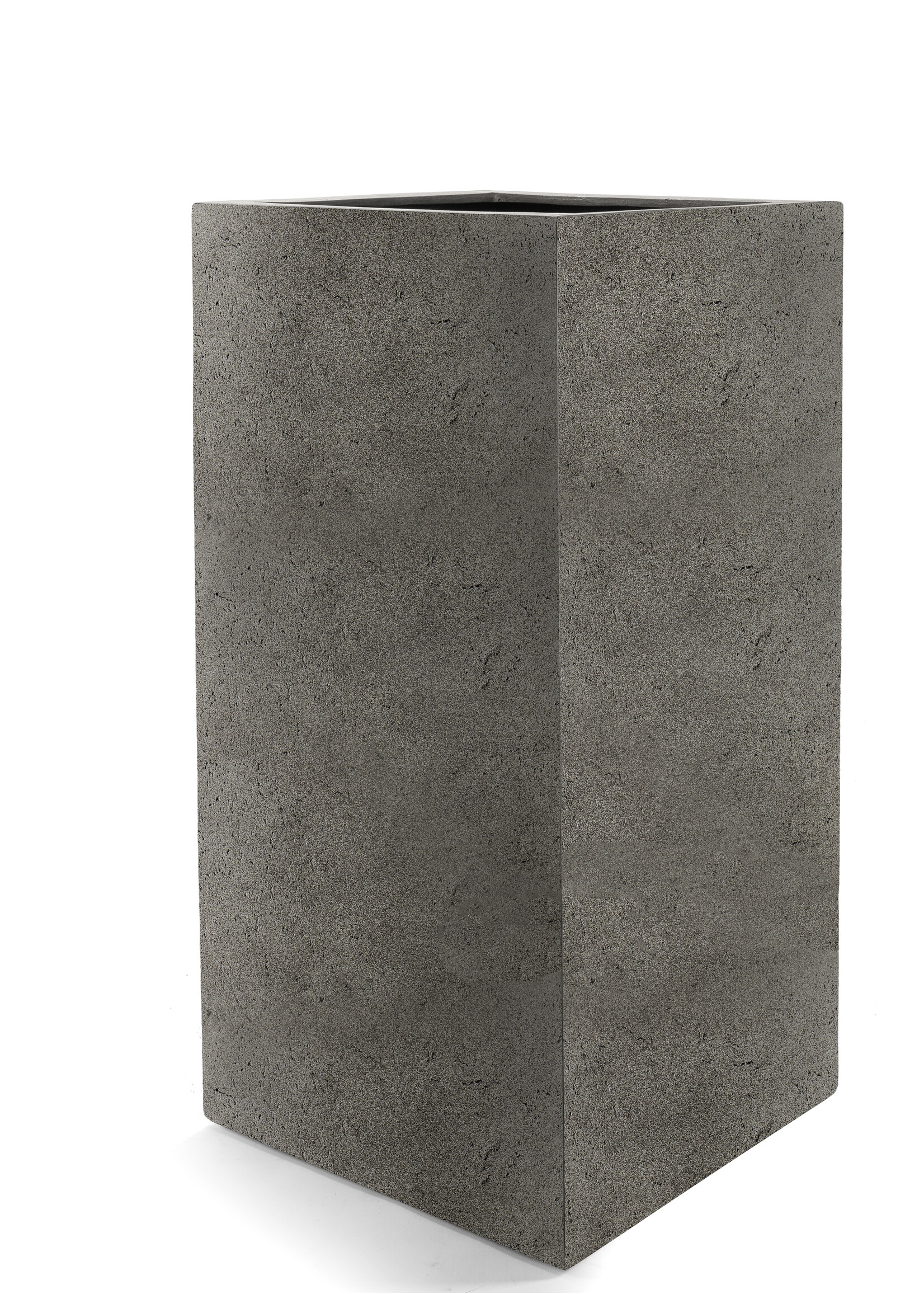 Luca Lifestyle - Grigio Pflanzkübel ''Grigio High Cube'' Grau Eckig Hoch Fiberglas