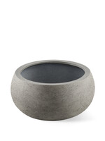 Luca Lifestyle - Grigio Pflanzkübel ''Grigio Low Balloon'' Grau Rund Fiberglas