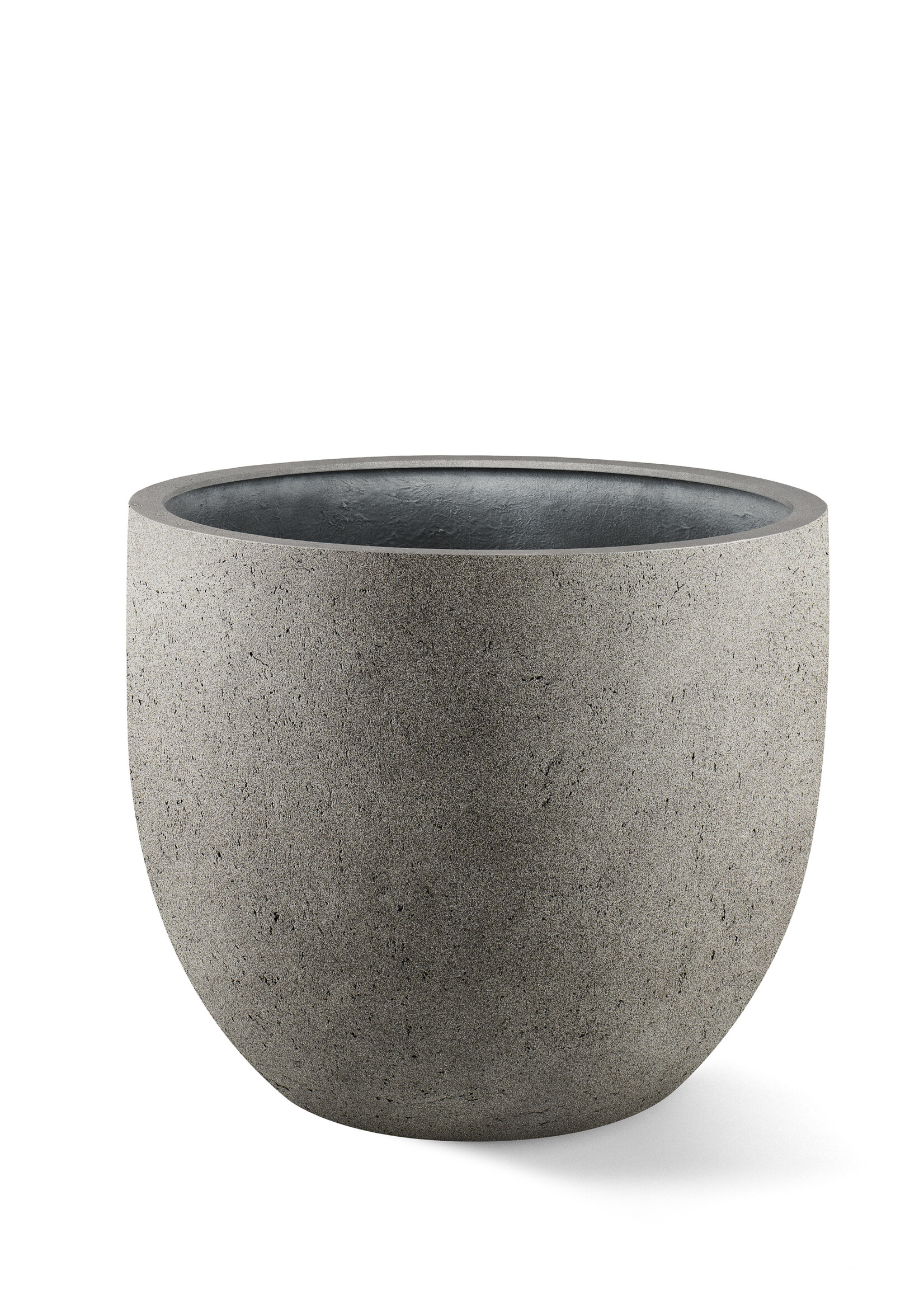 Luca Lifestyle - Grigio Pflanzkübel ''Grigio New Egg Pot'' Grau Rund Fiberglas