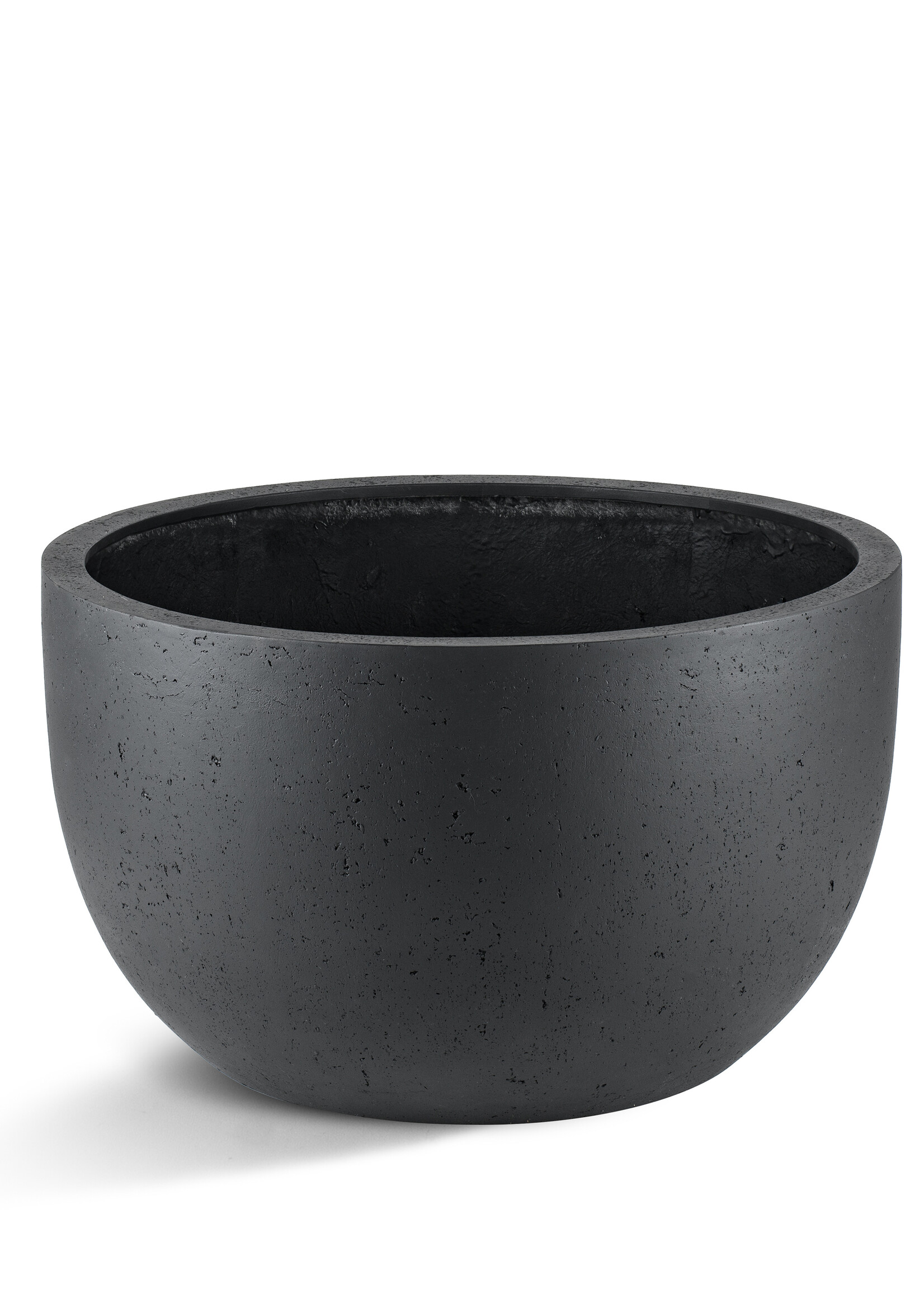 Luca Lifestyle - Grigio Pflanzkübel "Grigio New Egg Pot Low" Anthrazit Rund Fiberglas