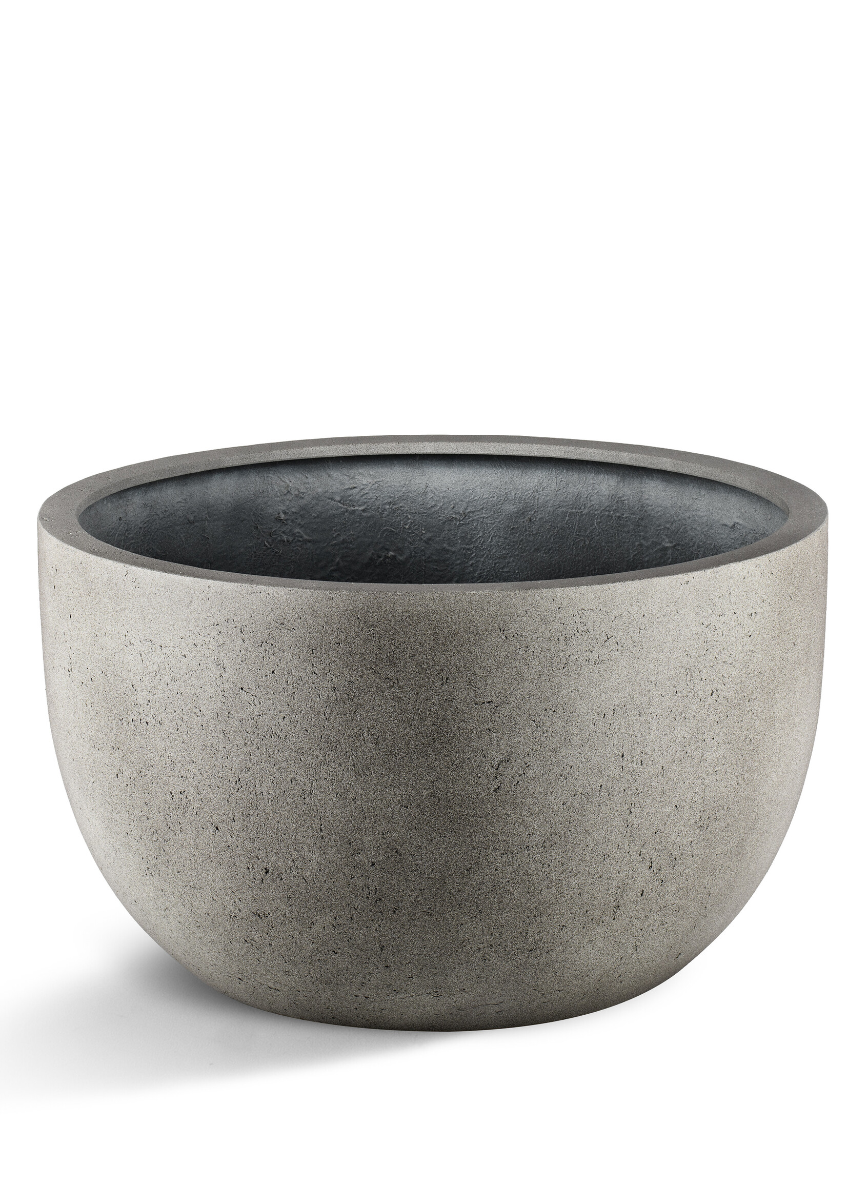 Luca Lifestyle - Grigio Pflanzkübel ''Grigio New Egg Pot Low'' Grau Rund Fiberglas