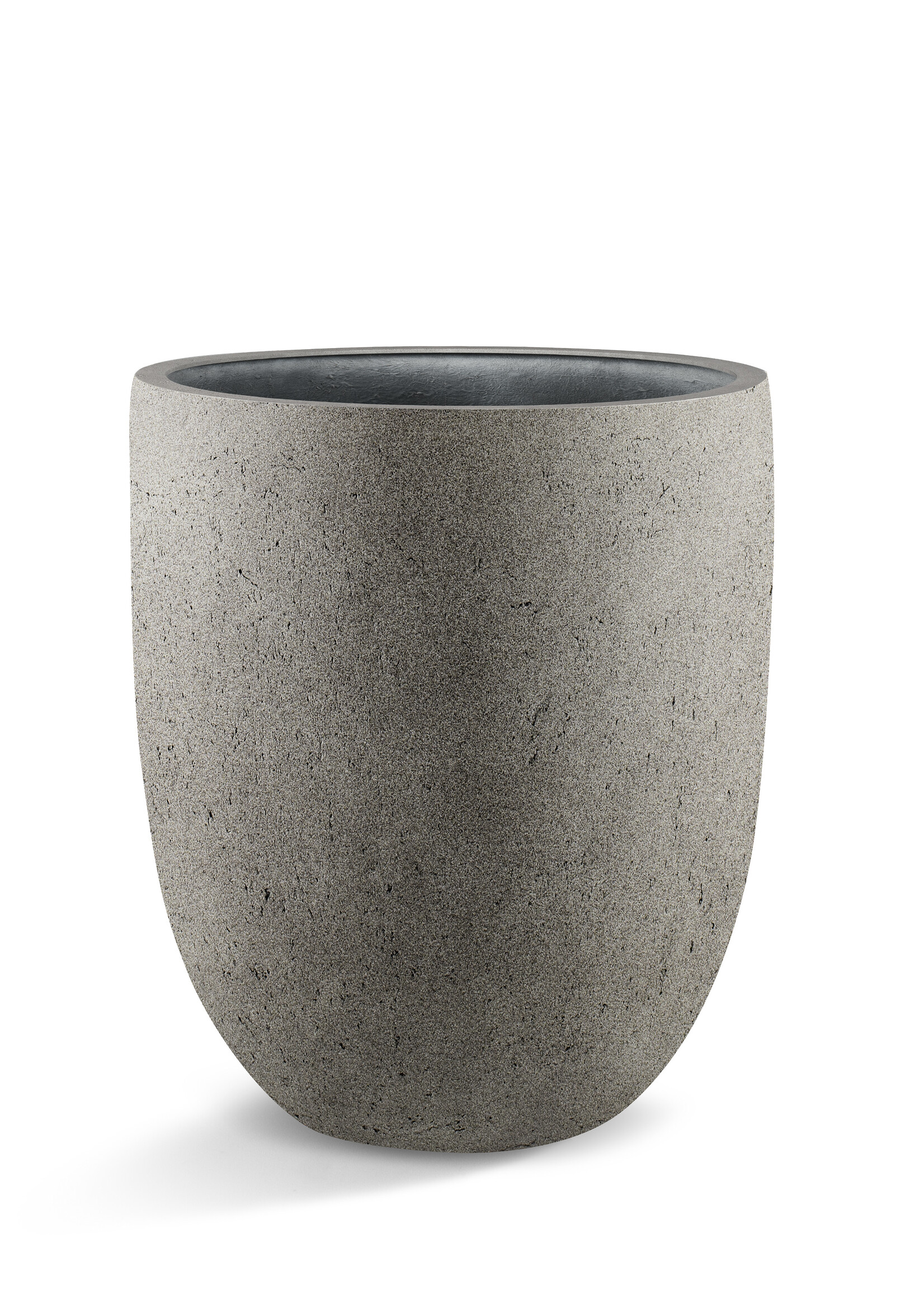 Luca Lifestyle - Grigio Pflanzkübel "Grigio Tall Egg Pot" Grau Rund Fiberglas