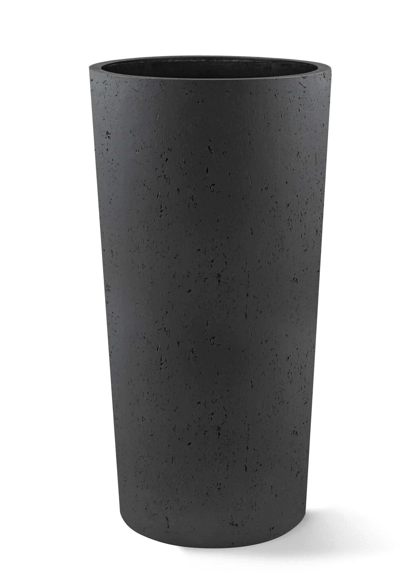 Luca Lifestyle - Grigio Pflanzkübel "Grigio Vase" Anthrazit Rund Fiberglas