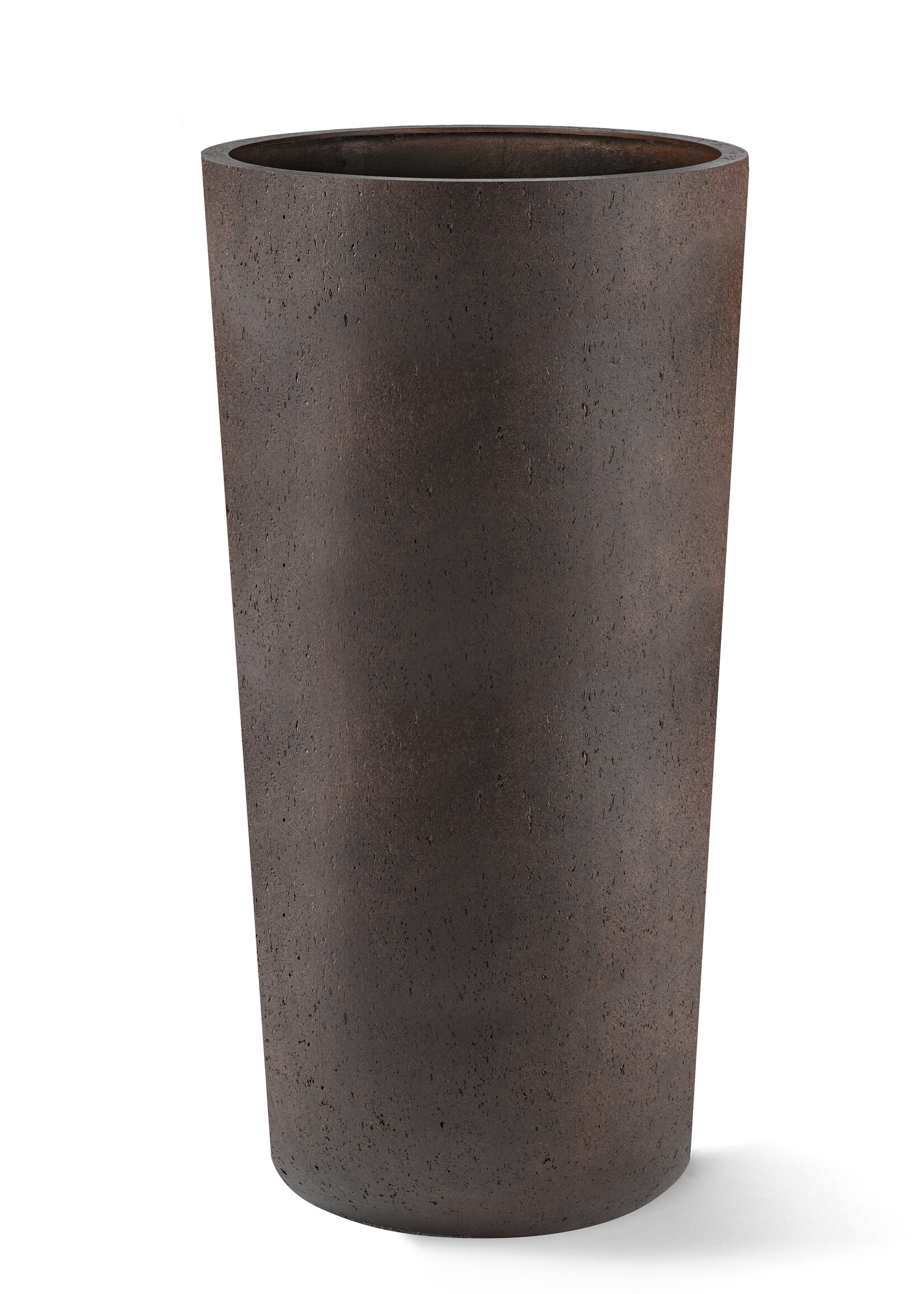 Luca Lifestyle - Grigio Pflanzkübel "Grigio Vase" Rost Rund Fiberglas