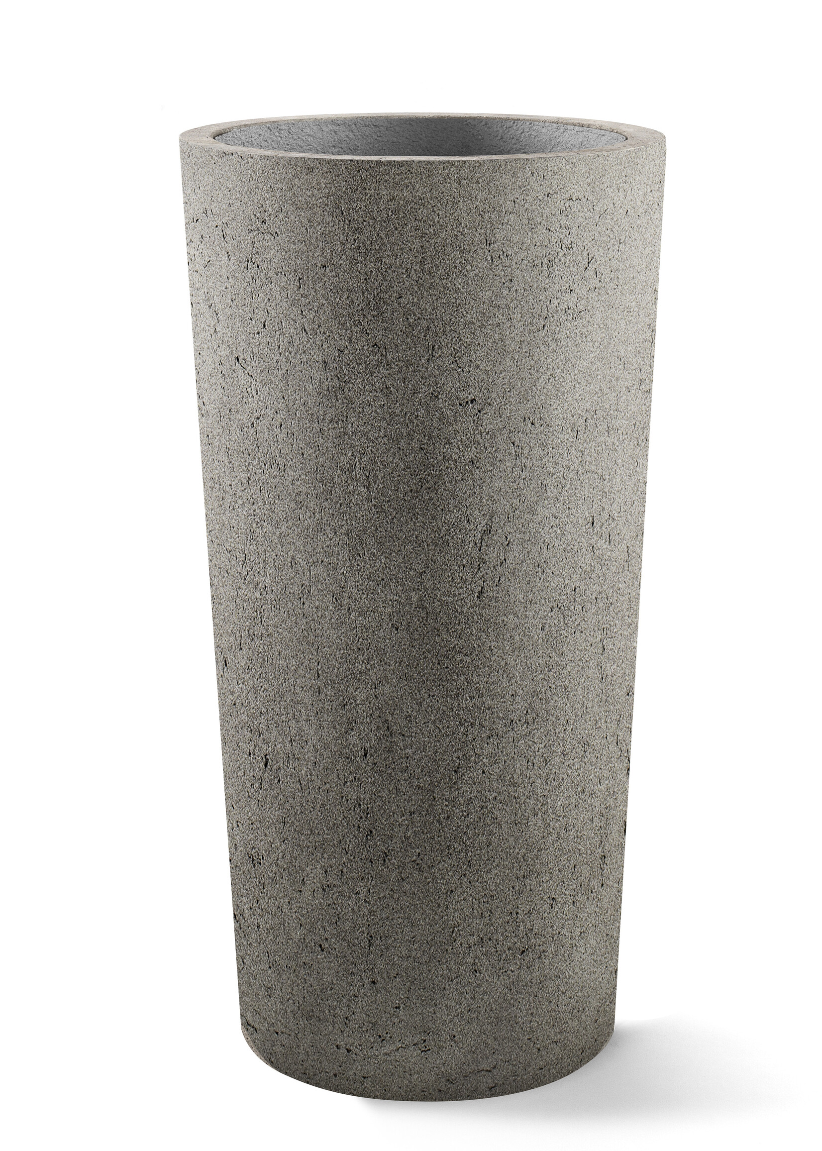 Luca Lifestyle - Grigio Pflanzkübel ''Grigio Vase'' Grau Rund Fiberglas