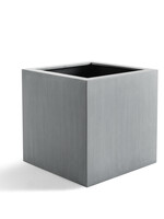 Luca Lifestyle - Argento Pflanzkübel "Argento Cube" Betongrau Quadratisch Fiberglas