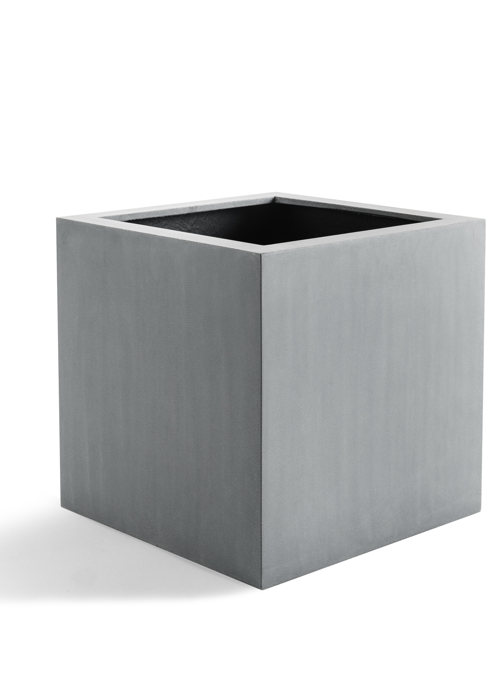 Luca Lifestyle - Argento Pflanzkübel "Argento Cube" Betongrau Quadratisch Fiberglas