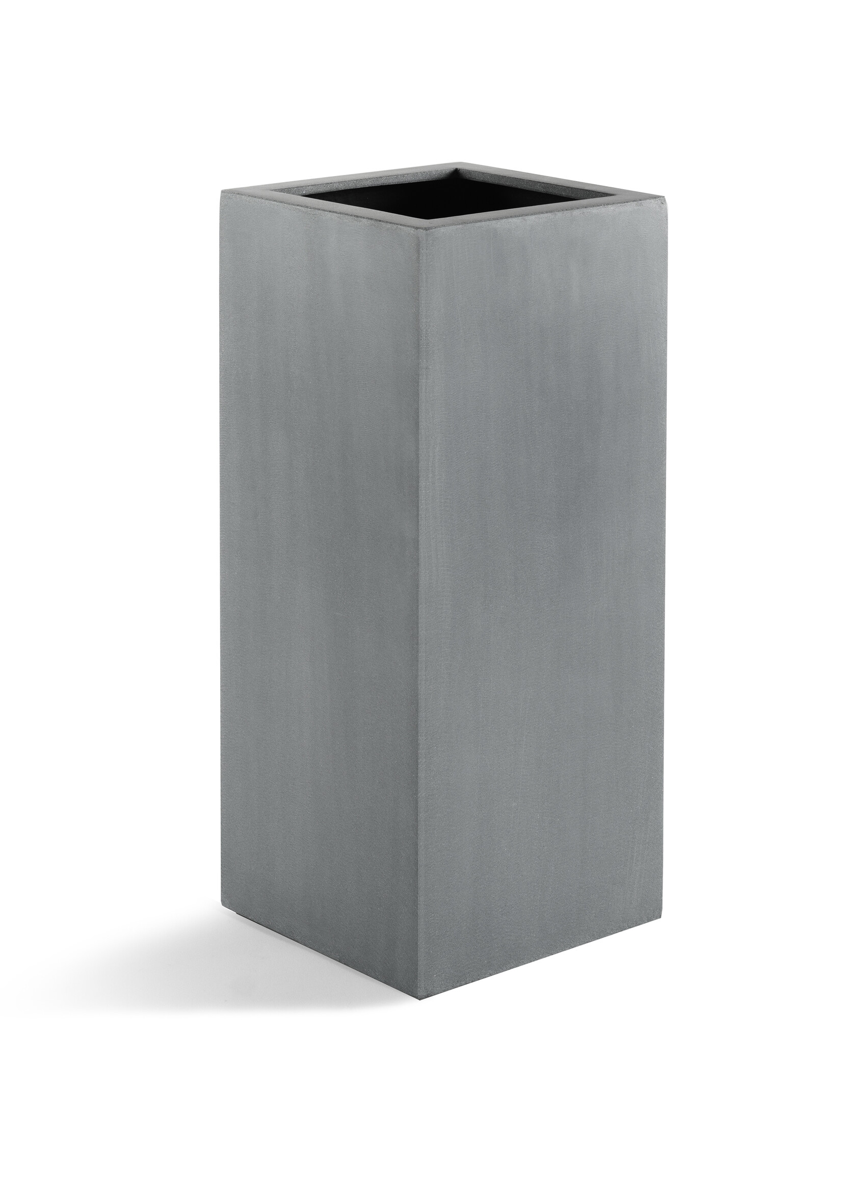 Luca Lifestyle - Argento Pflanzkübel "Argento High Cube" Betongrau Eckig Hoch Fiberglas